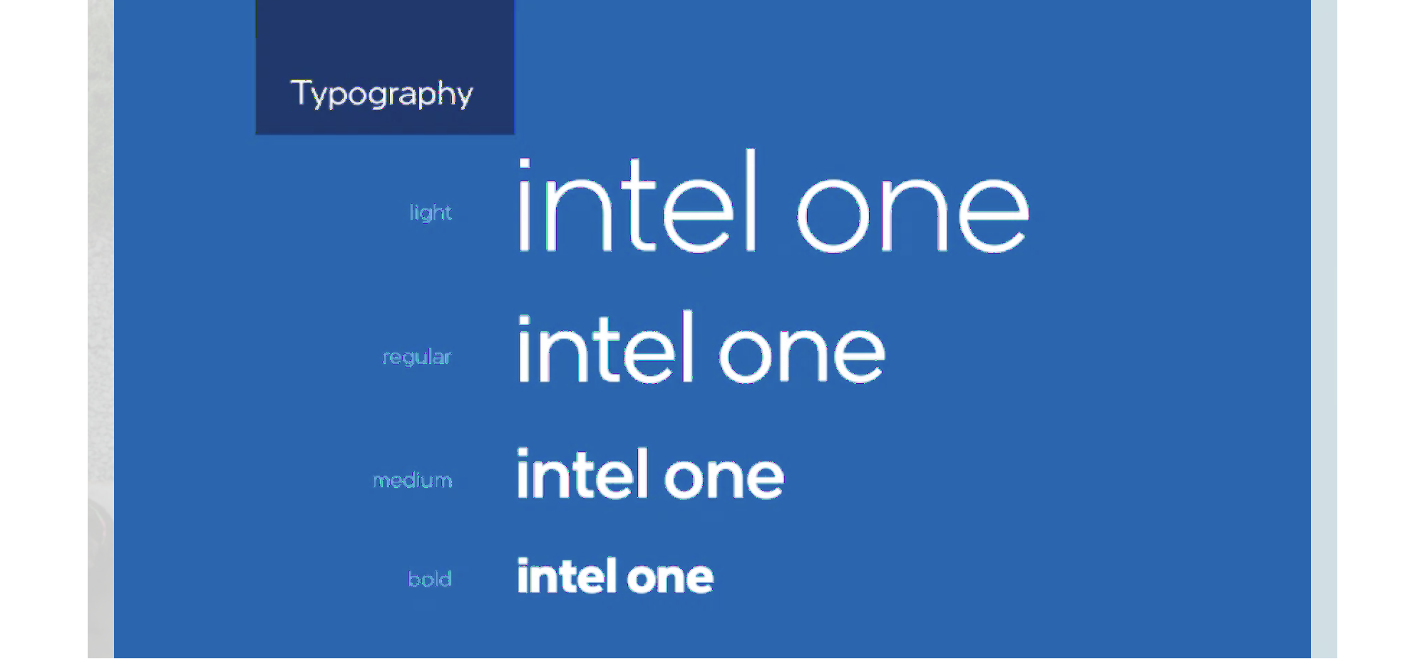 Intel tiene otro gran ejemplo de Brand Book